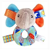 Unke Hand Baby PlushベルおもちゃソフトおもちゃGraspボールRattles Kids布人形Rattle As description グレー UNKE