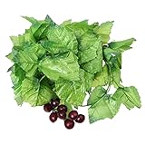 人工グレープヴァイン ，SODIAL(R)家の装飾緑の人工グレープヴァイン7.9 Ft
