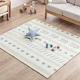 タンスのゲン プレイマット リバーシブル 150×180cm 厚み1cm 折りたたみ 防水 防音 軽量 ベビーマット 子供部屋 床暖房対応 31800074(101729)