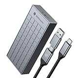 Yottamaster M.2 外付けケース 40Gbps超高速 高放熱 氷たい感じのデザイン USB4 Thunderbolt3/4互換性あ NVMe M2 SSDケース USB3.2 互換性あり 高度なアルミ製 M.2 SSD外付け エンクロージャ 高速 USB4 C-C/Aケーブル 付き グレ [HP8]