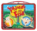 Disney Phineas and Ferb Red Metal Lunch Box(pattern vary) [並行輸入品]