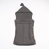 新生児 おくるみ 寝袋 コットン  0歳　1歳 グレー