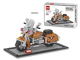 522 PC Nano Block Mini Diamond建物ブロック、オートバイモデルHalle ---ブラウン/ Item # g839gj uy-w8ehf3111127