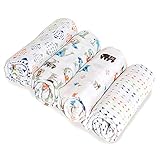 (エイデン アンド アネイ)aden+anais classic swaddles 4-pack モスリン スワドル おくるみ 4枚セット aa-sku2057 [並行輸入品]