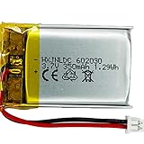 DC 3.7V 350mAh 602030リチウム電池 for VXI BlueParrott B350-XT B450-XT B550-XT B350XT B450XT B550XT Bluetoothイヤホン とDIY 3.7-5 V電子製品、内蔵2線電池を交換する