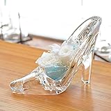 [florence du]プリザーブドフラワー 白バラ2輪ハイヒールアレンジメント ガラスの靴　花 ギフト フラワーギフト プリンセス シンデレラ