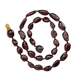 Natural Baltic Amber Teething Necklace in Dark Cherry (Polished) 12 - 12.5 by Cherished Moments