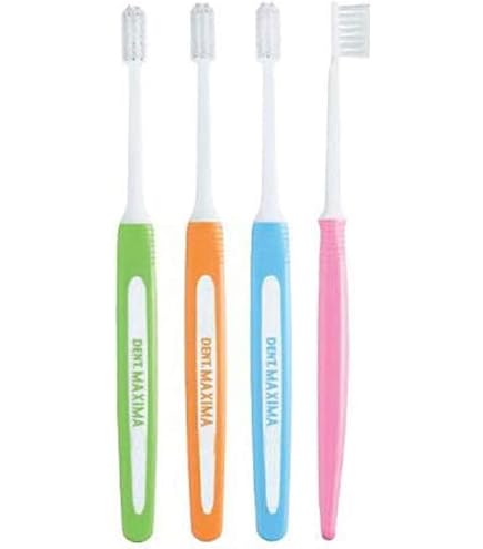 デントマキシマ4箱 Amazon | マキシマ 歯ブラシ DENT.MAXIMA 4本 アソート (ミディアム