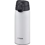 タイガー 水筒 350ml マグボトル ワンタッチ ステンレスボトル 真空断熱ボトル 保温保冷 在宅 タンブラー利用可 スノードロップ(ホワイト) MCT-K035WT