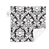 Baby Elephant Ears Ultra Soft Baby Blanket (Mini (12x12), Black Dandy Damask) by Baby Elephant Ears