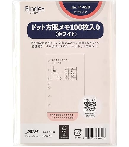 Amazon.co.jp: エトランジェディコスタリカ メモ帳リフィル ミニ6穴