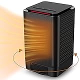 【2020最新改良版】ANSOLO ヒーター セラミックヒーター 小型 ファンヒーター 足元 電気ファヒーター 首振り 2秒速暖 3段階切替