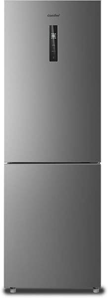 COMFEE' 冷蔵庫 237L 自動霜取り インバーター搭載 変温室付き タッチパネル付き 幅56.2cm 大容量 右開き 2ドア 薄型設計 コンパクト スリム ふたり暮らし用 家庭用 RCB239DS1JP(E) シルバー - 1