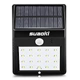 suaoki ソーラーライト　センサーライト　太陽光発電　20LED　明暗センサー　人感センサー付き　簡単設置　防水　庭　ガーデン　玄関　屋外照明　防犯などに対応
