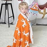 （ワンダフルデイ）WonderfulDay 北欧柄 綿 100% 防カビ 抗菌 ハーフケット ベビー 毛布 綿毛布 ひざ掛け ブランケット キッズ 子供用 大判 かわいい アウトドア お昼寝用 保育園