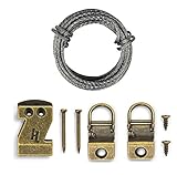 HangZ 34053 Canvas Flat Mount Sawtooth Hook Picture Hanger Kit, 25lb [並行輸入品]