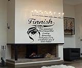 Finish Girl Beauty Amazing Loving Quote Kids Room Childrenスタイリッシュな壁アートステッカーデカールg9924