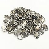 Ohaha 120個Dリング画像フレームHanging Hangers単一穴with 120pcsネジ