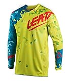 Leatt GPX 2.5ユースBoysオフロードバイクジャージー – ライム/ティール/Large