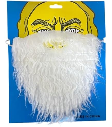 Amazon.co.jp: UHVUJDUI 長い 付けヒゲ ひげ 髭 サンタ 仙人 魔法使い