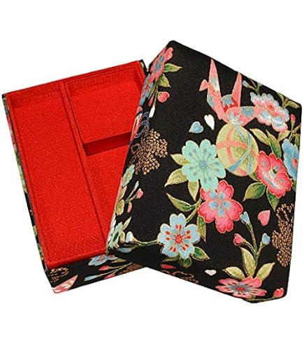 Amazon.co.jp: 道具箱 お裁縫箱 小物入れ ちりめん文庫箱（中） 紫 約