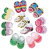 ECOSCO Baby Girls Boys Unisex Toddler Anti Slip Skid Socks Pre Walker For 0-12 Months Length 3.54-5.