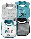 カーターズ Carter's 男の子用 ワイルド キャンプ よだれかけ 4枚セット ビブ 出産祝い プレゼント [並行輸入品]