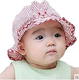 うさみみコットンベビー帽子 レッド