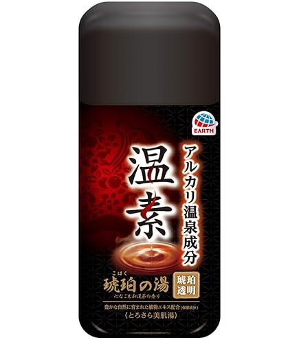 アース製薬　温素　琥珀の湯　12本 Amazon | 温素 アース製薬 琥珀の湯600g | 温素 | バスソルト 通販