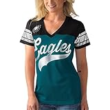 Philadelphia EaglesレディースゲームWinningドライブJerseyスタイルシャツ L グリーン