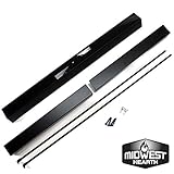 Midwest Hearth調整可能ロッド、暖炉スパーク画面の飾り布キット(最新バージョン)