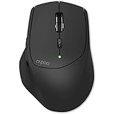 RAPOO MT550 Multi Device Wireless Mouse, Bluetooth 5.0/3.0 and 2.4GHz Tri-Mode Connection, Support 4 Devices,6 Programmable B