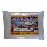サンガーデン 保温 カット農ポリ 0.05mm厚×180cm幅×10m