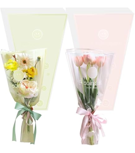 Amazon | speed mao フラワー ラッピング バッグ 一輪用 花 100枚