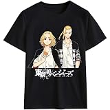 OUHUAN 東京卍リベンジャーズ Tシャツ 半袖 夏服 トップス 日常 コスプレ衣装 子供用 大人用 ファッション 日常服 上着 記念シャツ スウェットシャツ スウェット (color11#,3XL)