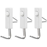 レック(LEC) ダブルピンフック 3個入 耐荷重:2kg ホワイト H00406