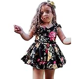 幼児の子供の赤ちゃんの女の子の服花のちょう結びの王女幸運な太陽のパーティードレスの衣装2018新しい (100, ブラック)