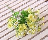 ノーブランド品　造花　三本　三本セット　観葉植物　人工観葉植物　デイジー　インテリア　装飾　飾り付け　フラワー　活動 イベント 飾り　雑貨　キク　ホワイト　Generic Artificial Dai