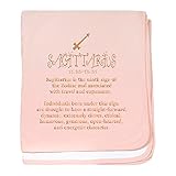 CafePress – Sagittarius – スーパーソフトベビー毛布、新生児おくるみ ピンク 06123442336832E