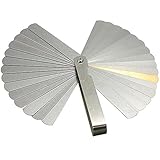 KKmoon 32枚 真鍮 シックネスゲージ 厚さゲージ ブレードフィラーフィーラーゲージ 0.04-0.88mm 多機能測定ツール