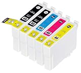 【ノーブランド品】(5 色セット) Epson IC46 IC4CL42 ICBK42 ICBK46 ICC46 ICM46 ICY46 PX-101 PX-401A PX-402A PX-501A PX-A620 PX-A640 PX-A720 PX-A740 PX-FA700 PX-V780 【互換インクカートリッジ 】