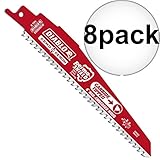 Diablo ds0606cws 6 " 6 TPI carbide-tipped Reciprocating Saw Blade 8パック