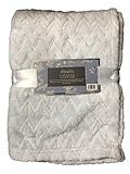 Etoile Baby Blanket Jacquard Weave Velvet Throw - Light Blue [並行輸入品]