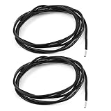 Hi joy シリコンワイヤー　高温耐性　ソフト　シリコーン　電線　1M　20AWG　2個入り　ブラック