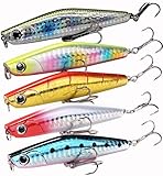 CONTYU シーバス ルアーセット シンキングペンシル 80mm 17.5g シンペン スモールルアー ヒラメ (80mm / 17.5g, カラーA(5個セット))