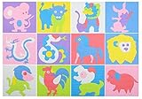 Misaky Kids Puzzle Chinese elements, animal , 12 Tiles and Edges Play Mat, 30cm30cm [並行輸入品]