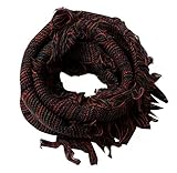 秋と冬のシーズンウォームカラースカーフシックなニースタッセルスカーフ女性