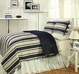 Be-you-tiful Home Cannon Quilt 3-Piece Set, King, Blue [並行輸入品]