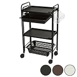 多目的ワゴン 4段 ( 引出し付 ) 幅50×奥行30×高さ88cm 全3色 ブラック [ エステワゴン ネイルワゴン 美容室ワゴン キッチンワゴン マルチワゴン サイドワゴン キャスターワゴン キャスター付き インテリア 収納 業務用 サ