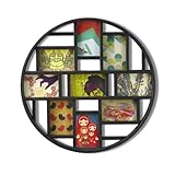 Umbra Luna Nine-Opening Collage Frame/Wall Decor, Black [並行輸入品]
